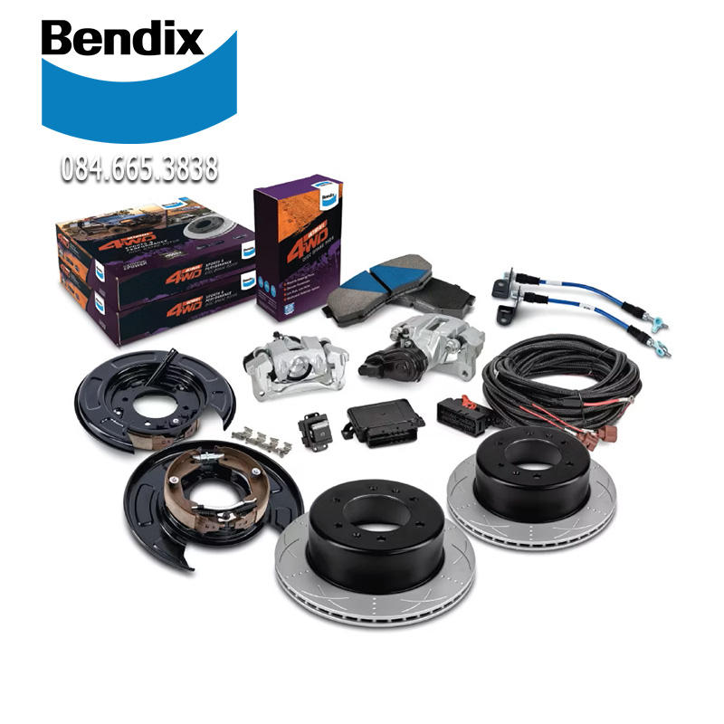 Phanh Tay Điện Tử Ultimate 4WD™ Bendix với Chuyển Đổi Từ Phanh Tang Trống Sang Phanh Đĩa (Bendix Ultimate 4WD™ Electric Park Brake with Drum-to-Disc Conversion)